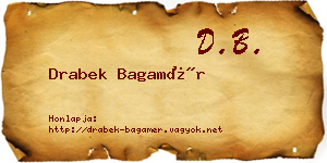 Drabek Bagamér névjegykártya